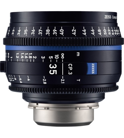 Carl Zeiss CP.3 35mm T2.1 Compact Prime Lens (Canon EF Mount, Feet)